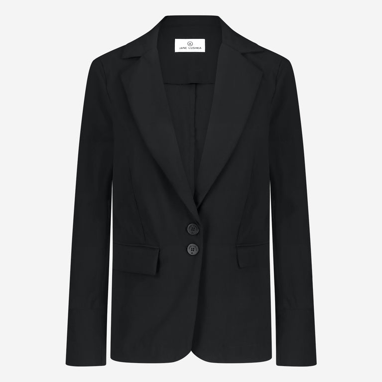 Amsterdam structure tech jersey blazer | Black