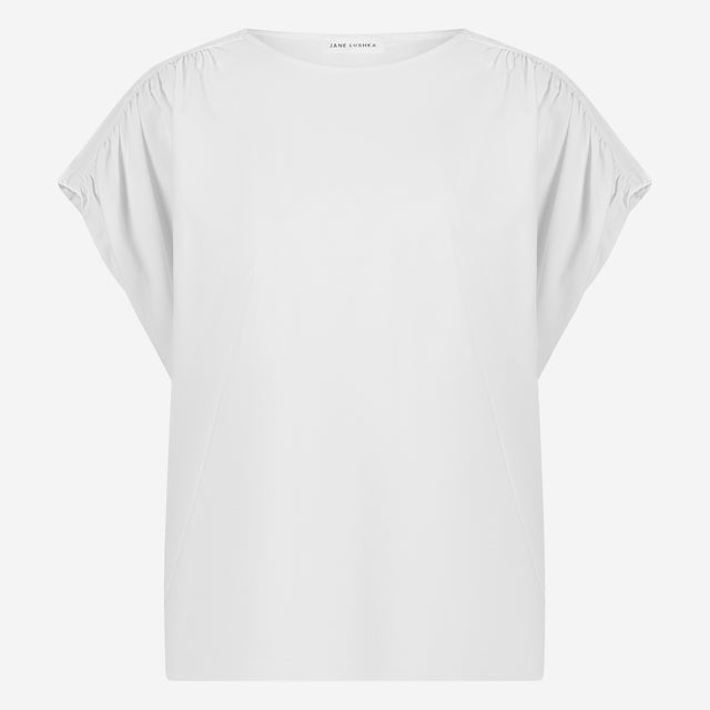 Britta structure technical jersey top | White