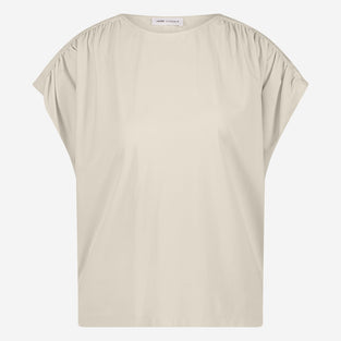 Britta structure technical jersey top | Light Sand