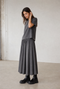 Uriele light flannel top | Dark Grey