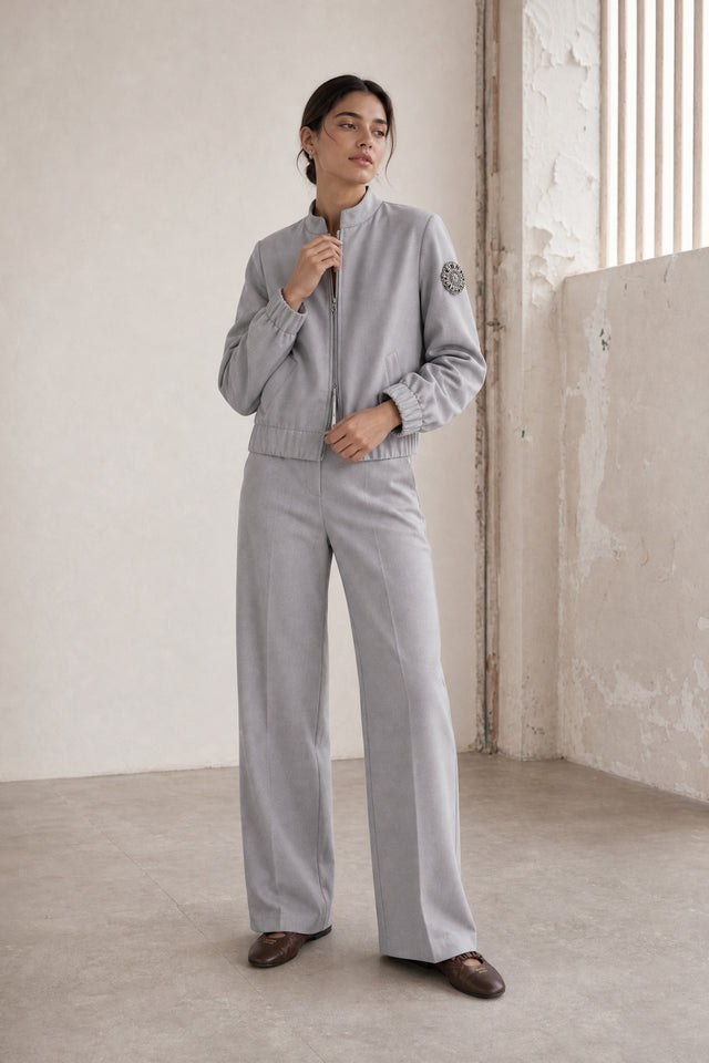 Valeggio viscose barel Pants | Grigio