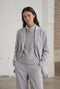 Vest Boucle long zip | Grey