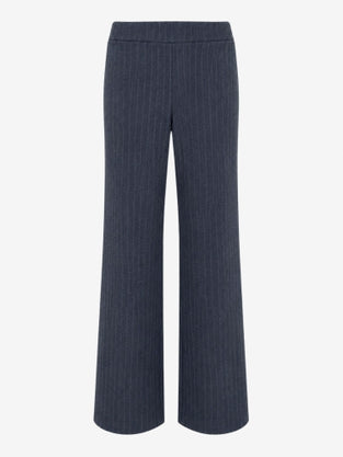 Viscose wide-leg pants | Blue