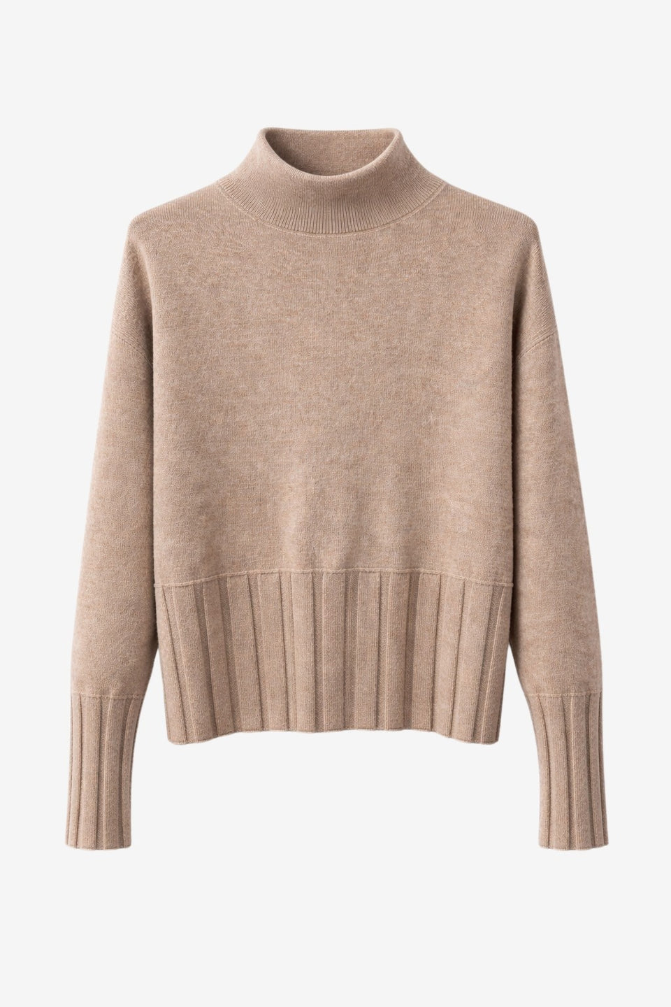 Viscose seamless dyed pullover NB2275 | Camel