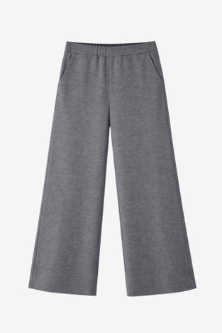 Viscose wide-leg pants | Grey