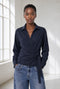 Vivi lyocell knot blouse | Blue Denim