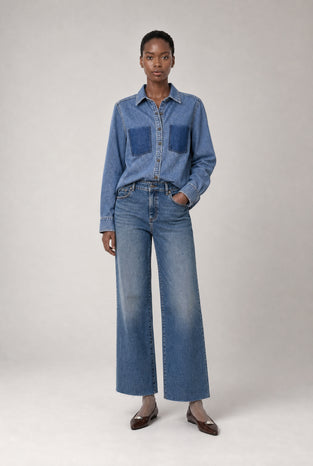 Saige ankle leg Kyoto jeans | Flu Blue