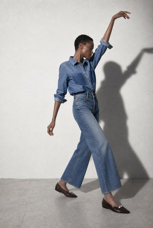 Saige ankle leg Kyoto jeans | Flu Blue
