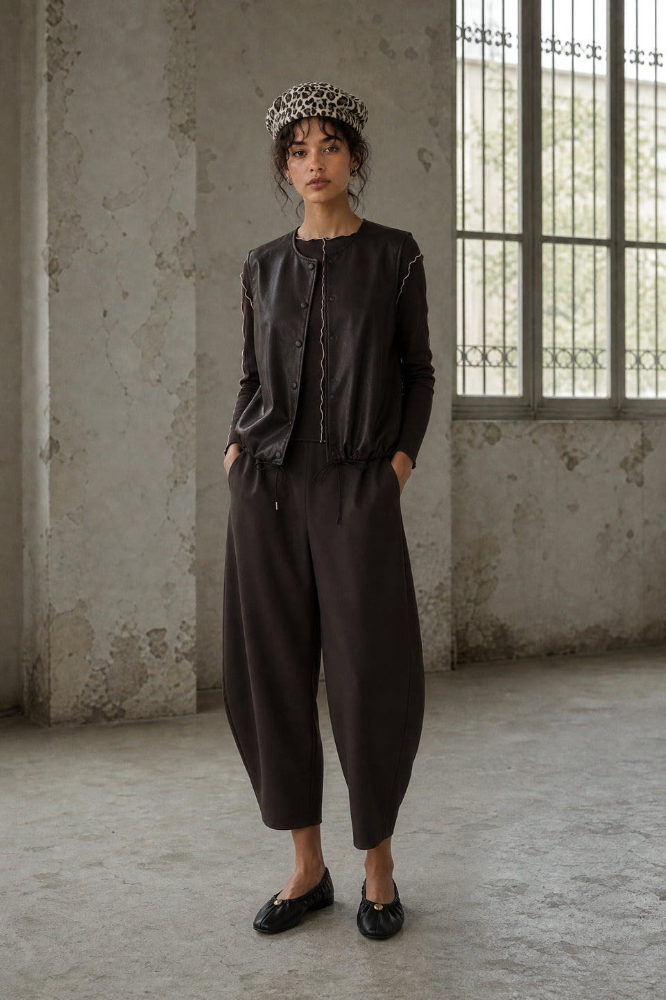 Benot pants technical jersey | Chocolate