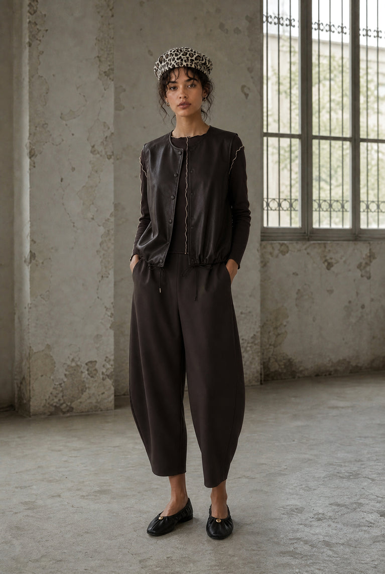 Benot pants technical jersey | Chocolate