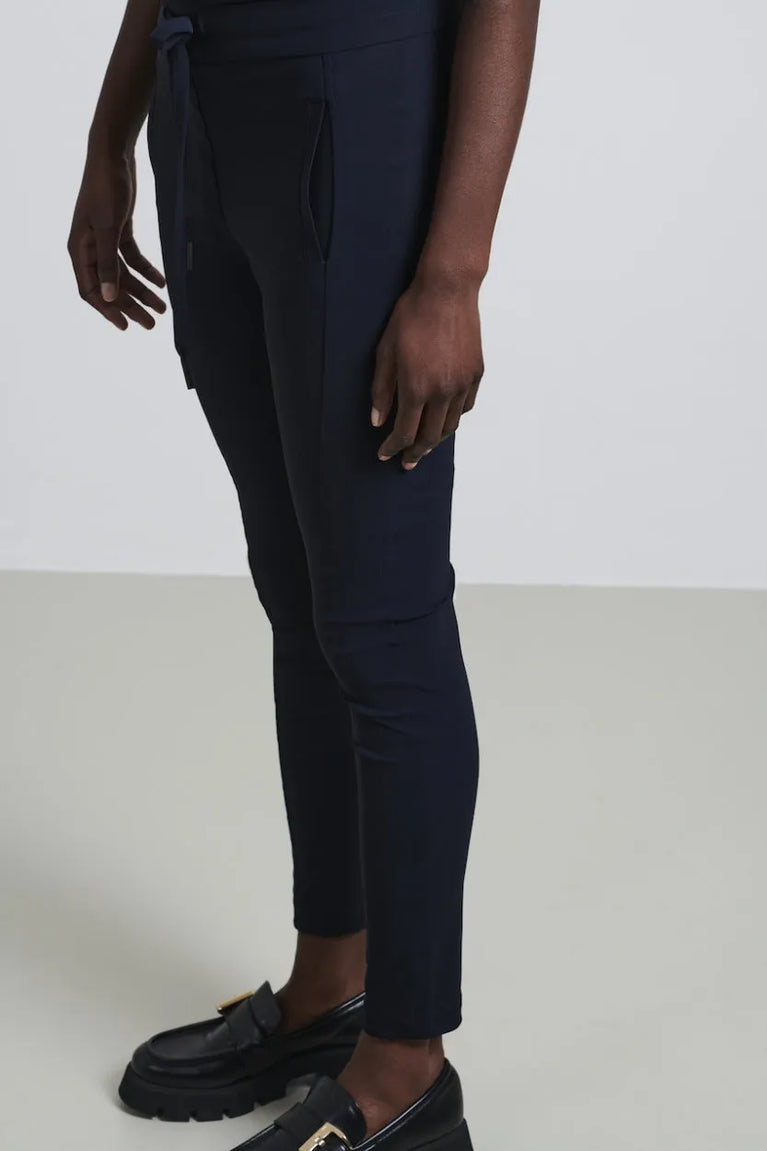 Pants Anna - Skinny fit Technical Jersey | Blue