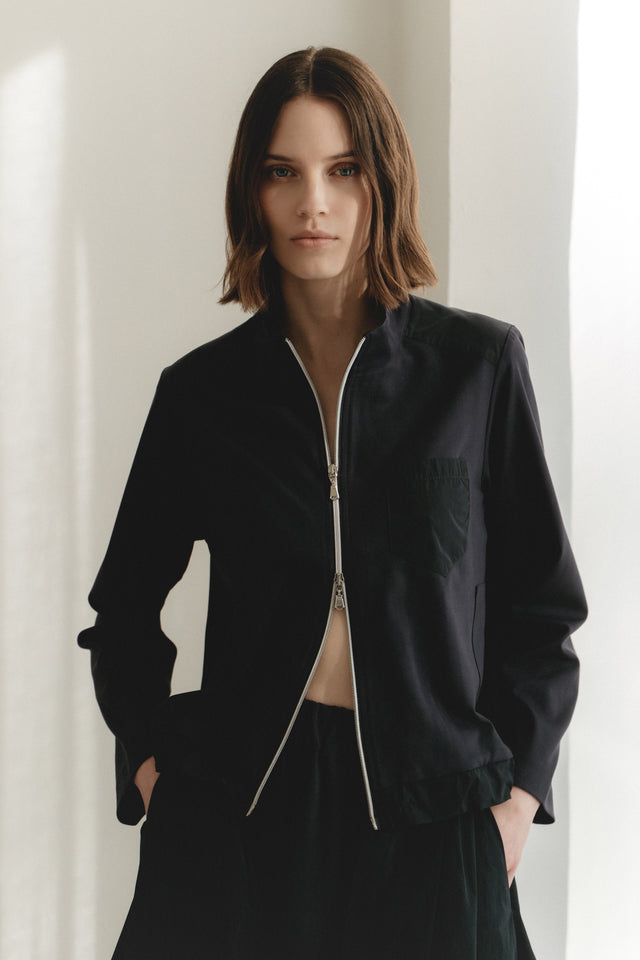 Birillo jacket soft Punto Milano jersay | Blue