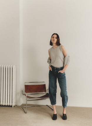 Fine Viscose Cardigan 26023 | Silver