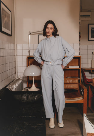 Ian jacket technical jersey | Light Blue