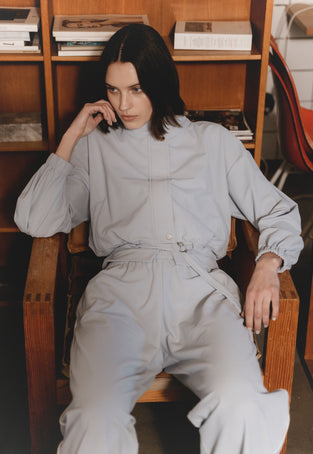 Ian jacket technical jersey | Light Blue