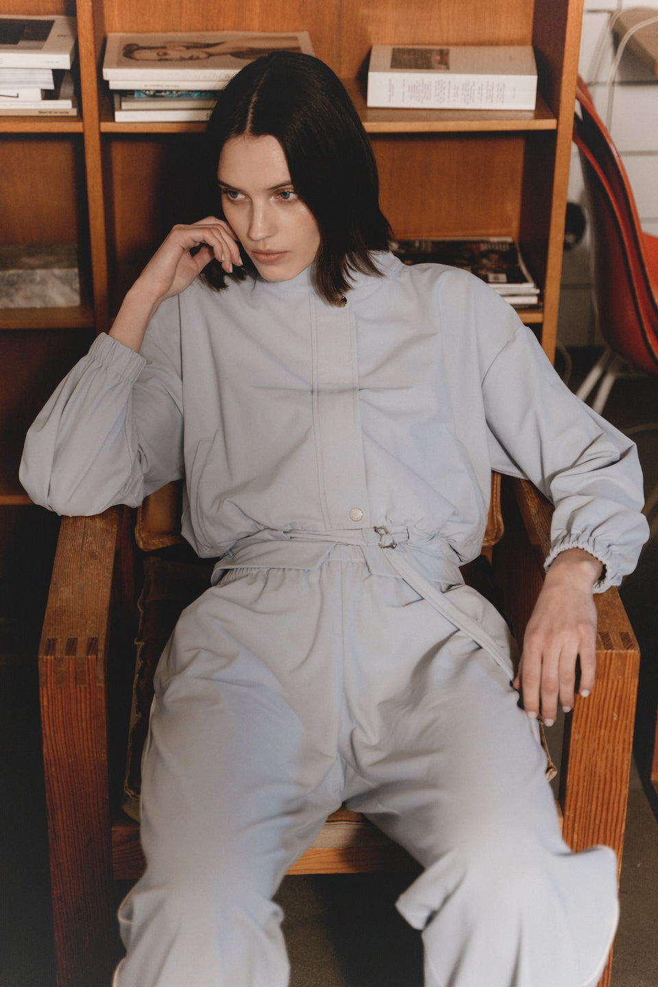 Ian jacket technical jersey | Light Blue