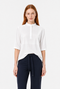 Damiana stretch technical jersey top | White
