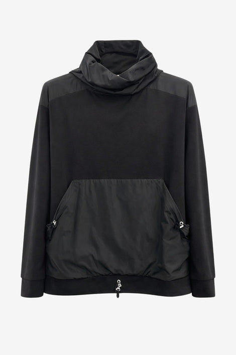 Iseo combi punto Milano long sweater | Nero