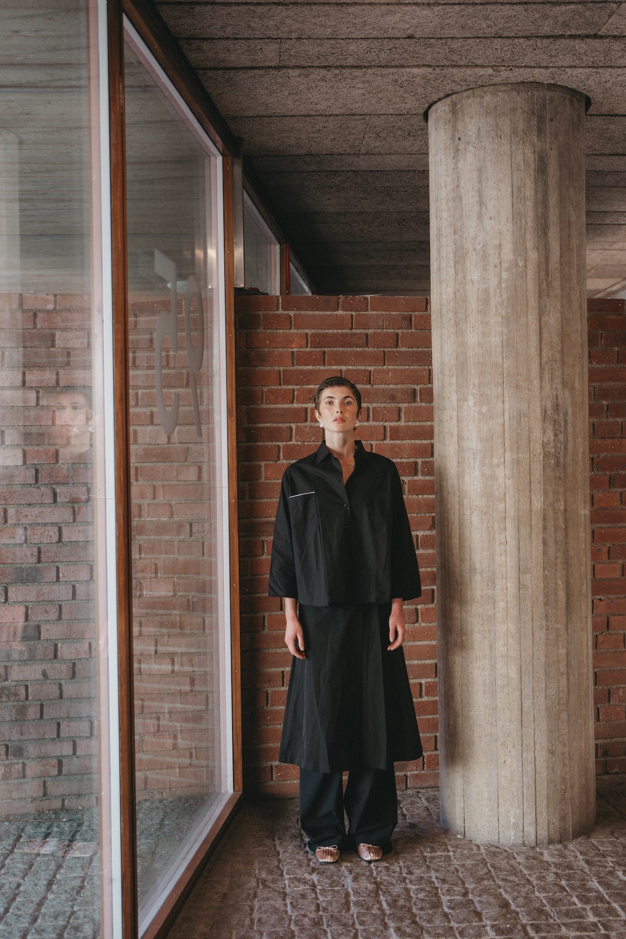 Alissa taffeta skirt | Black