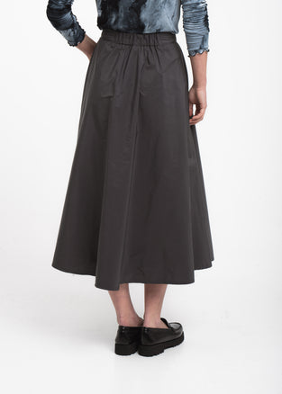 Bardolino taffeta zipper skirt | Grigio