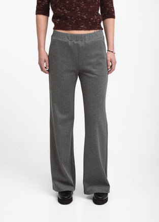 Viscose wide-leg pants | Grey