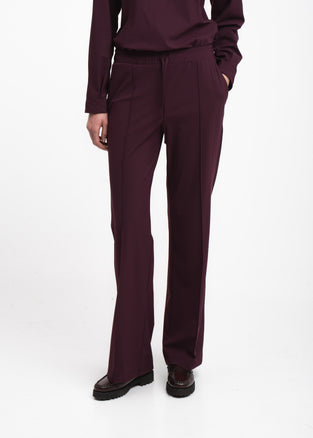 Evo wide-leg technical jersey pants | Cherry