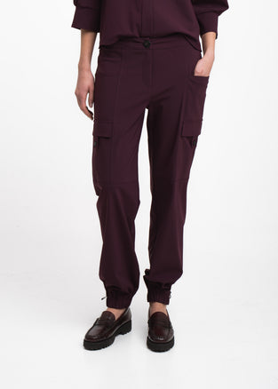 Jannes pants technical jersey | Cherry