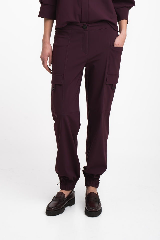 Jannes pants technical jersey | Cherry