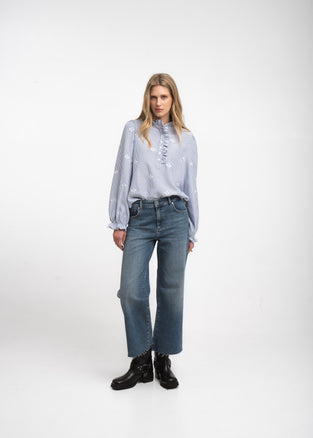 Saige ankle leg Kyoto jeans | Flu Blue