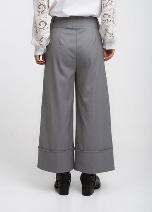 Sirmione viscose flair pants | Grigio