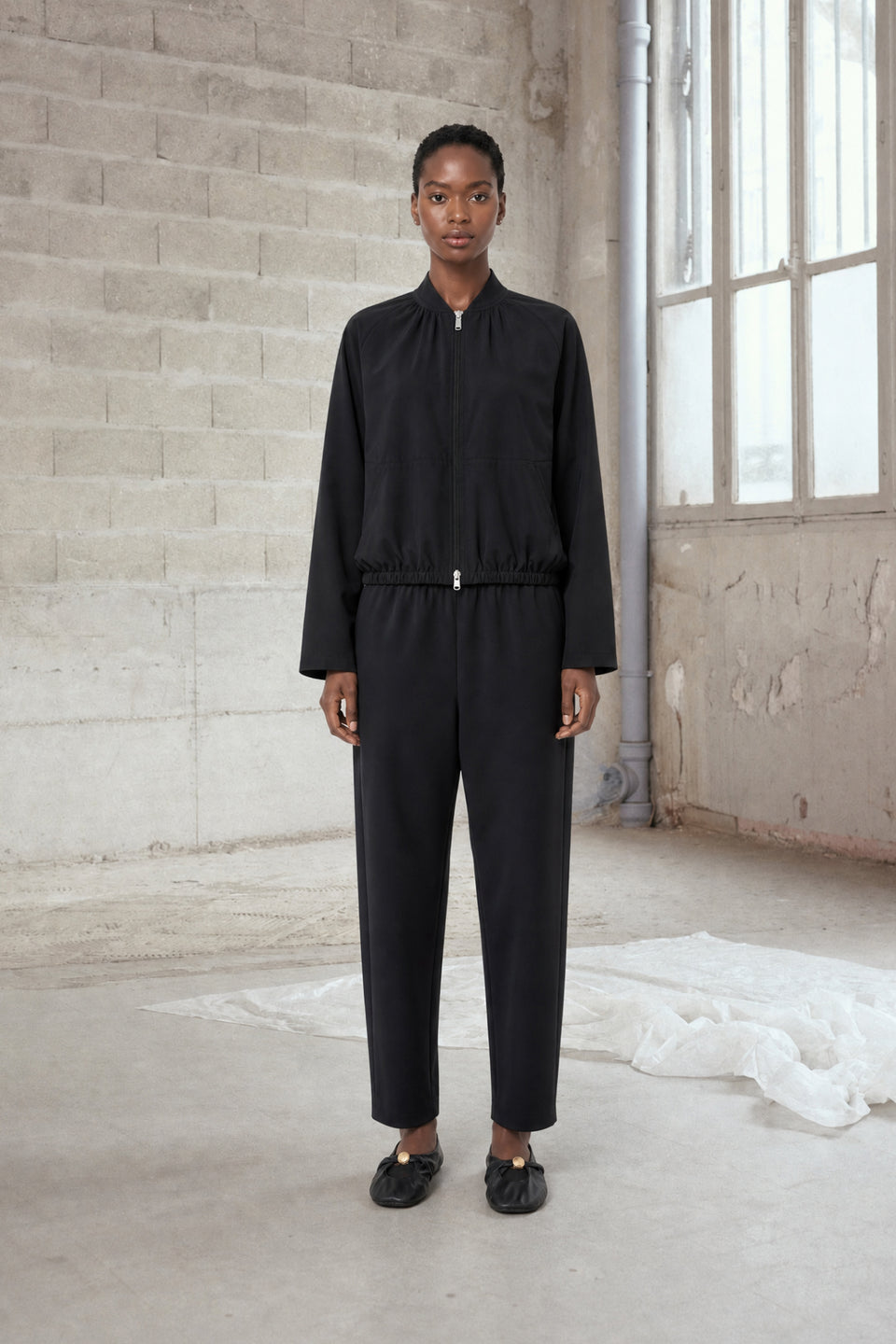 Eliana jacket technical jersey | Black
