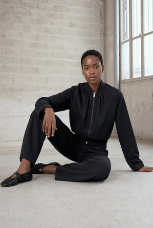 Eliana jacket technical jersey | Black