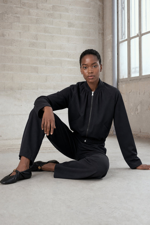 Eliana jacket technical jersey | Black