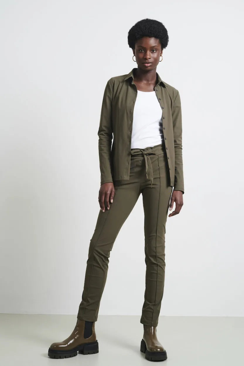 Blouse Betty Easy Wear Technical Jersey | Army