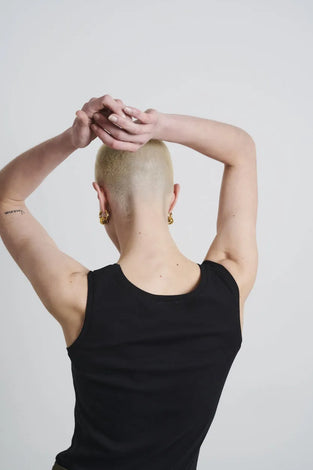 Top rips easy wear Organic Cotton | Black