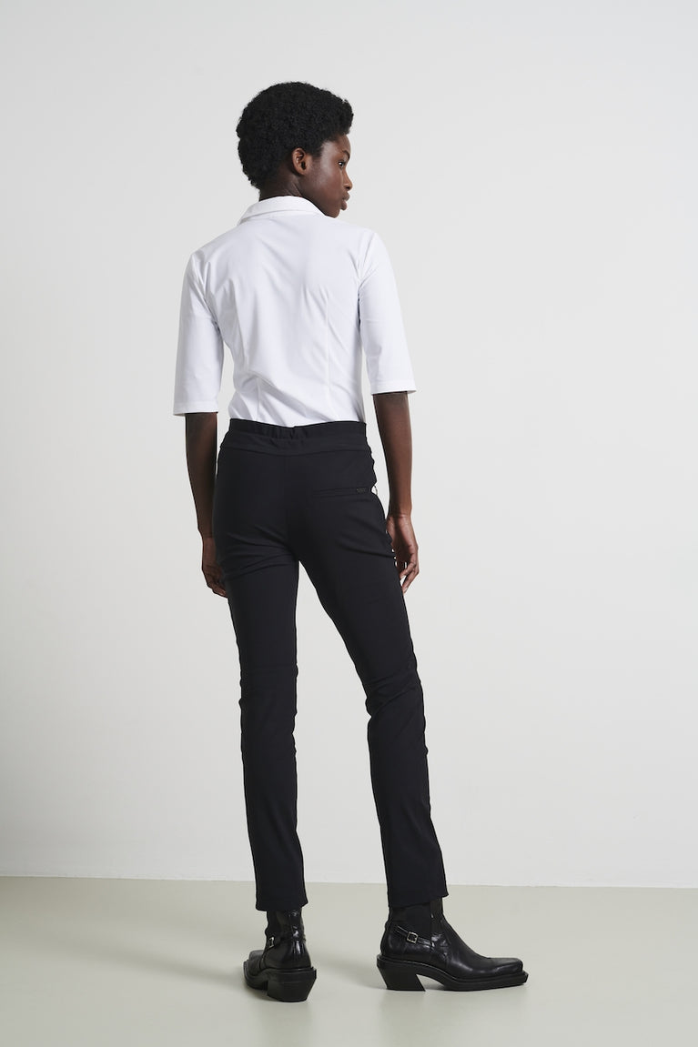 Kikkie Blouse Technical Jersey | White
