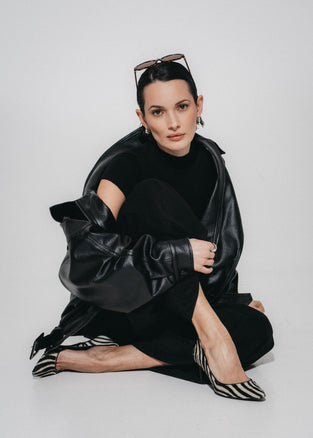 Pulse baggy lyocell pants | Black