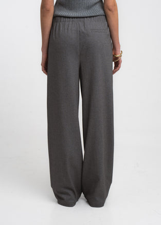 Raven viscose blend pants | Grey