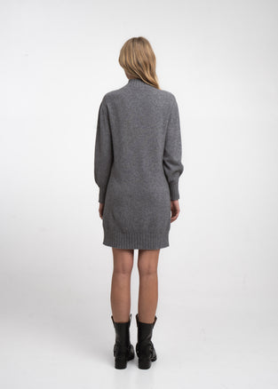 Long pullover viscose blend 2068 | Dark Grey