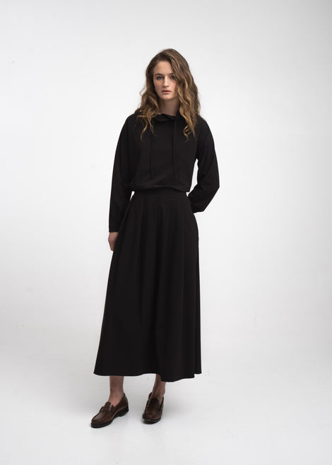 Mercedes skirt technical jersey | Black