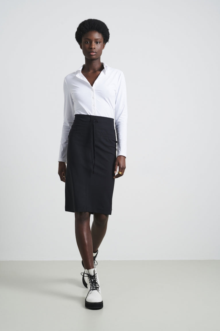 Skirt Kate easy wear Technical Jersey | Black