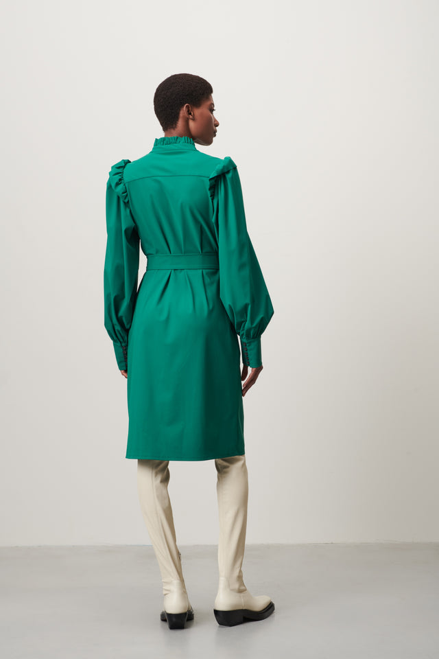 Kamelia Dress Technical Jersey | Green