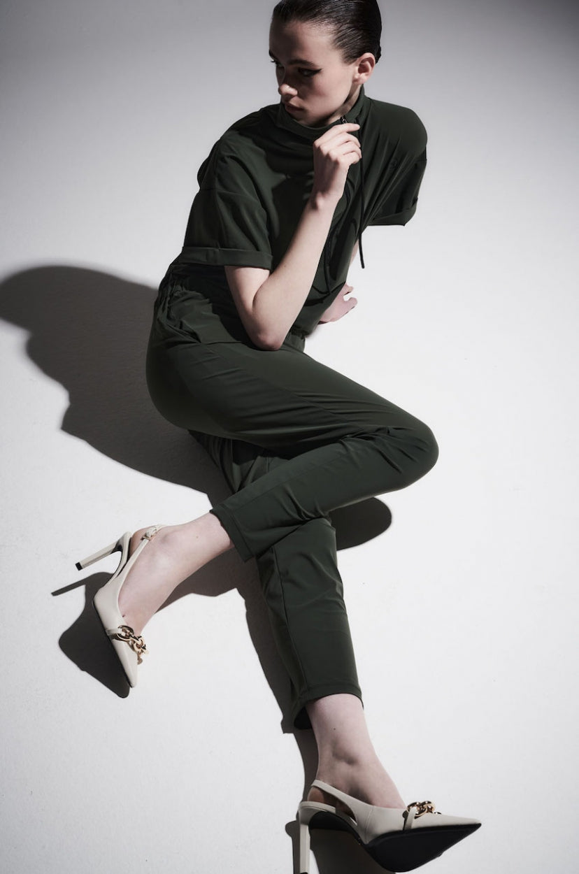 Jumpsuit Frida Technical Jersey | Army