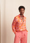Blouse Desi Silk Look | Orange