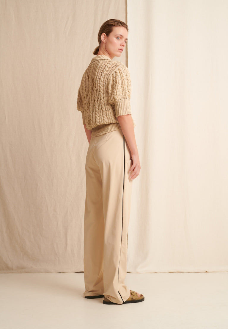 Emine Pants Technical Jersey | Beige