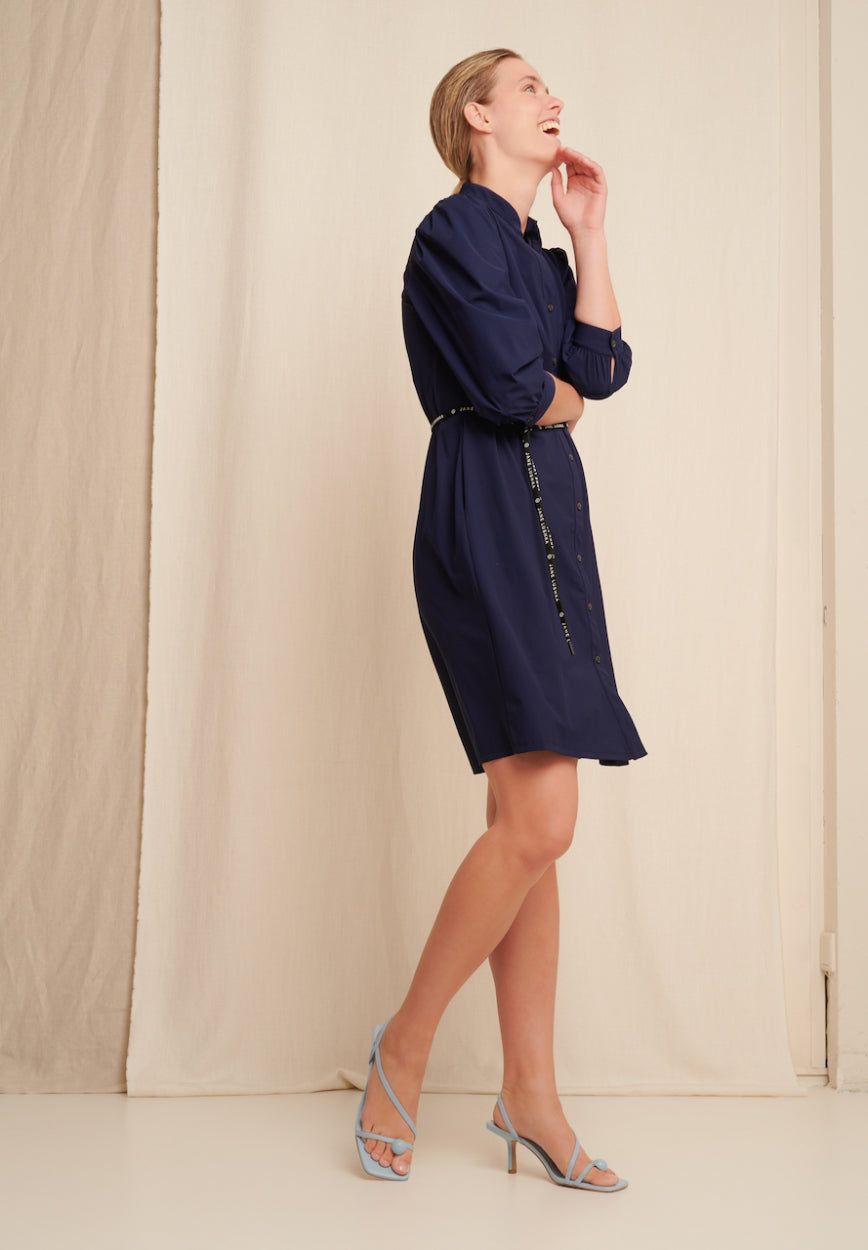 Steffi Dress Short Technical Jersey | Indigo