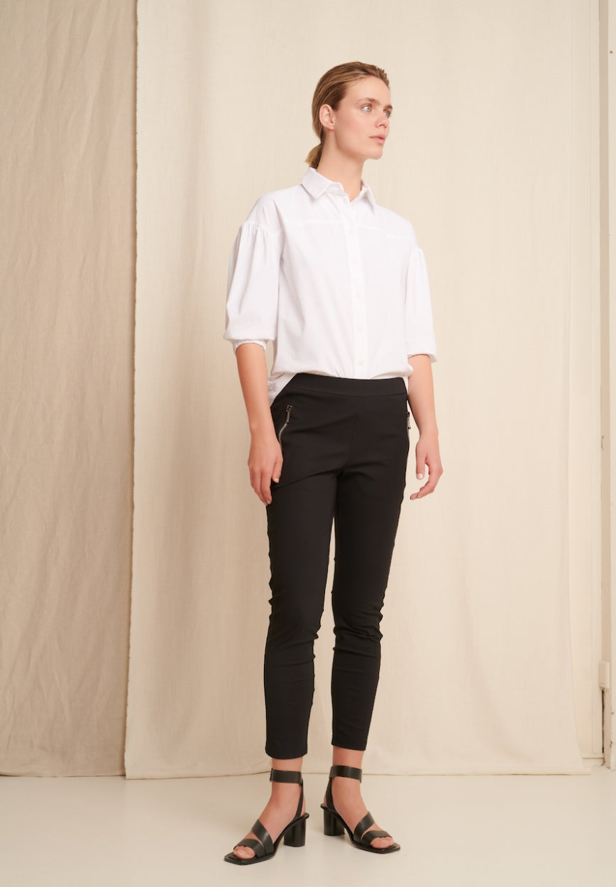 Sabrine Blouse Technical Jersey | White
