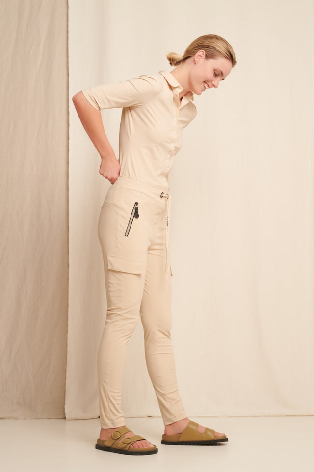 Lilli Pants Technical Jersey | Beige