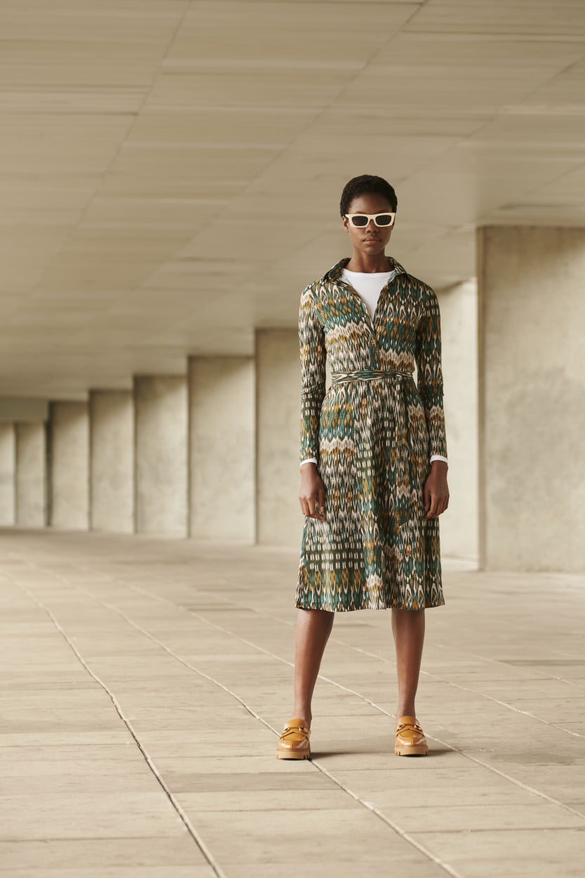 Dress Barbara Technical Jersey | Lime green