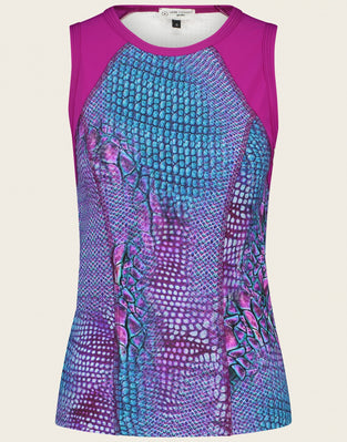 JL Tank Top Da V03 | Fuxia/White